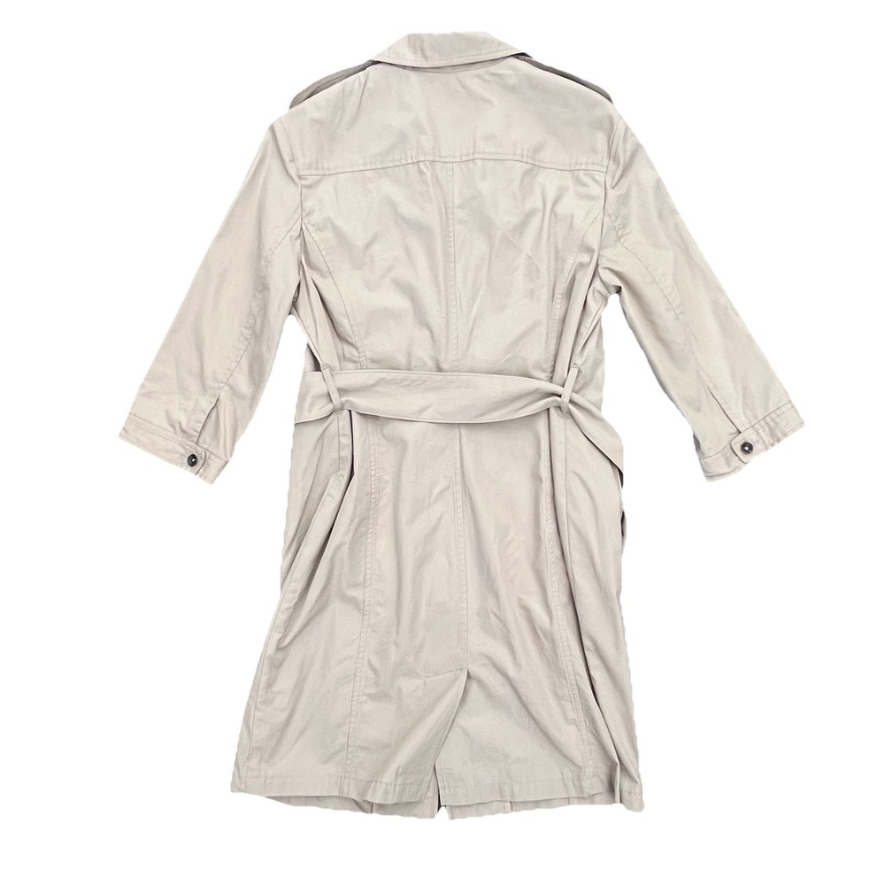 Rag & Bone Trench Dress Womens 10 Khaki Tan Pilot Military Minimalist Full Zip - Picture 10 of 14